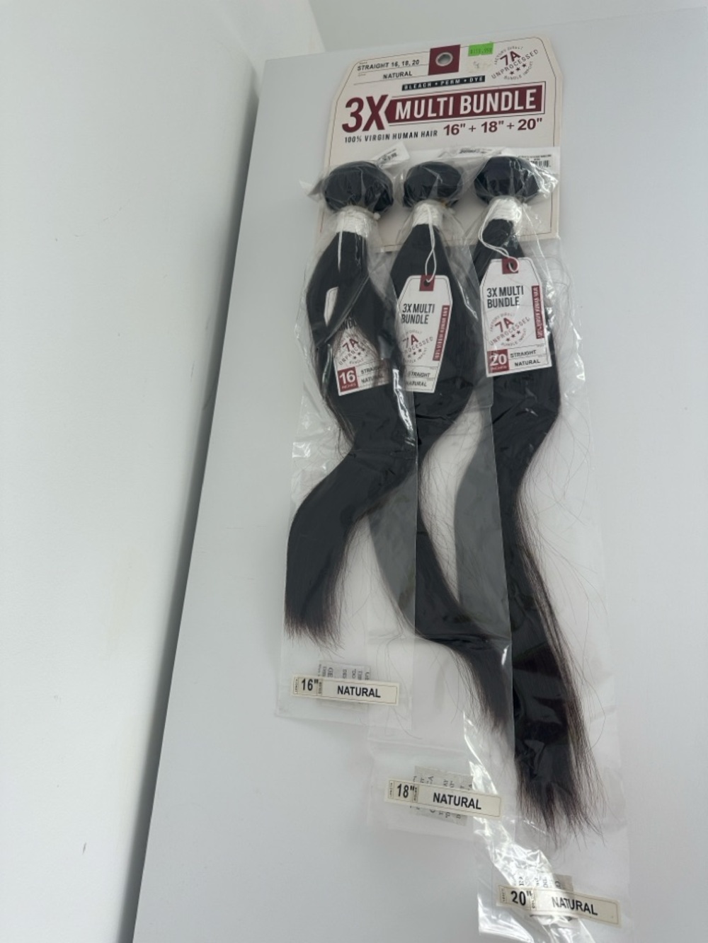 3X Multi Bundle 100% Virgin Human Hair - Natural Black